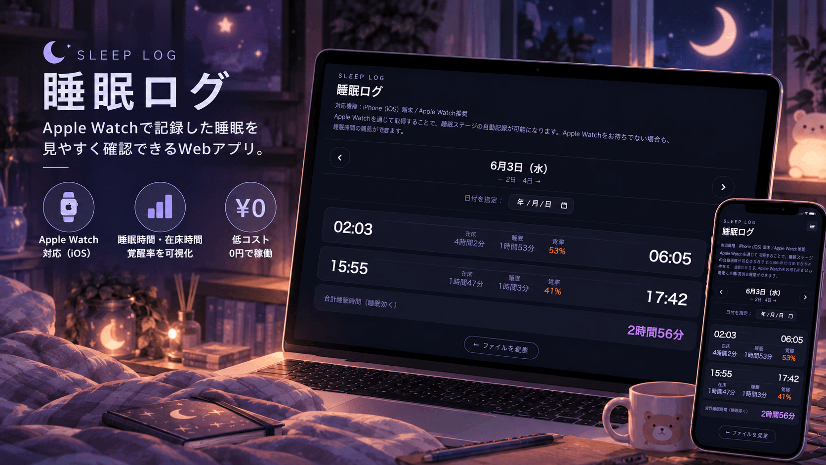 睡眠ログ